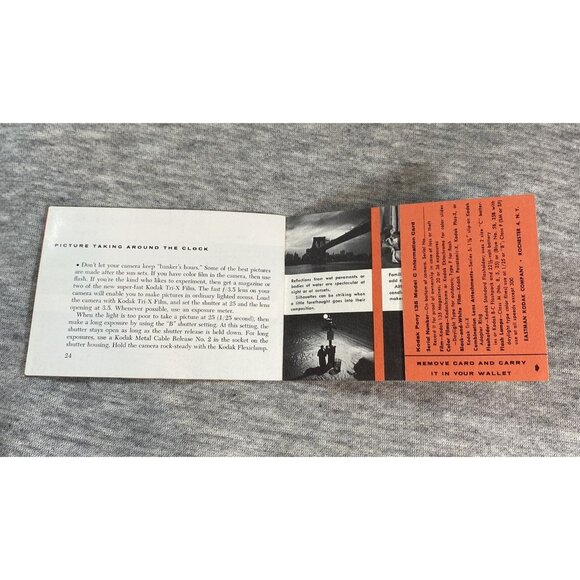 Kodak Pony 135 Manual Camera Instruction Book Paperback  1955 - Picture 4 of 6